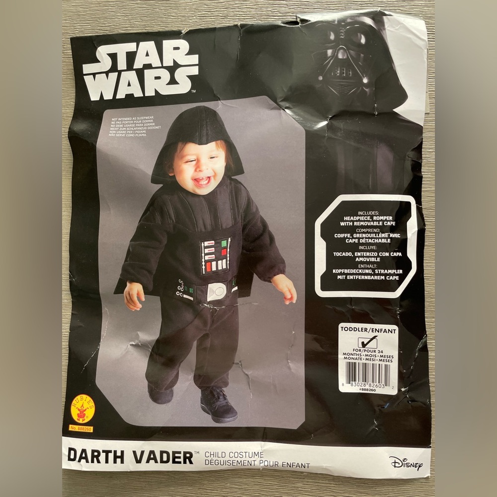Toddler Darth Vader costume - Picture 1 of 2